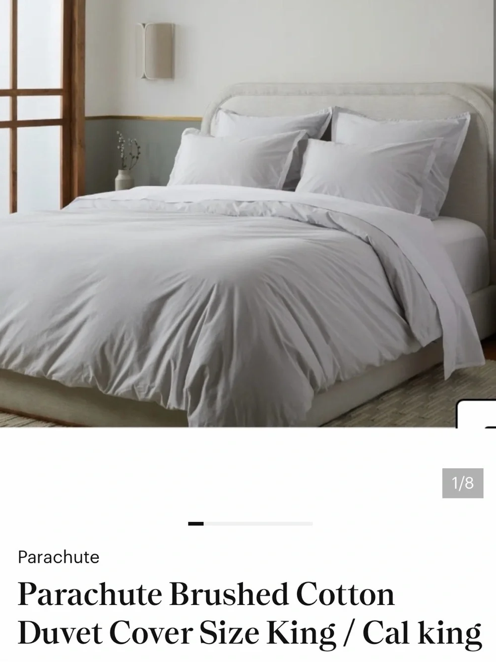 Parachute Brushed Cotton Duvet King